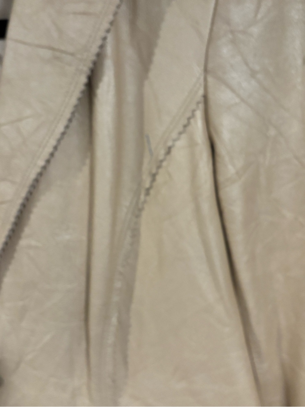 Vintage Anne Klein Cream Leather Blazer - Picture 5 of 12